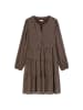 Marc O'Polo Kurzes Stufenkleid regular in Dark Brown