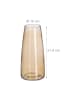 relaxdays Vase in Braun - (H)21,5 x Ø10 cm