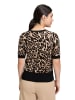 Betty Barclay Feinstrickpullover mit Animalprint in Schwarz/Beige
