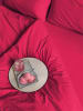 Erlich Textil  Cotton Select Spannbettlaken aus Bio-Baumwolle - Fadendichte 200 in knallpink