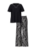 Ulla Popken Pyjama in schwarz