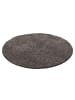 KADIMA DESIGN Teppich Hochflor Shaggy Waschbar Einfarbig RHEIN Strapazierfähig in Taupe