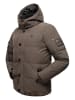 STONE HARBOUR Winterjacke Halvaar in Anthracite mit schwarzem Fell