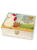 Mr. & Mrs. Panda Tee Box Einhorn Koffer Design mit Spruch in Weiß
