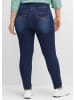 sheego Schlupfjeans in dark blue denim
