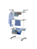 EASYmaxx Wäscheständer 3 Etagen klappbar 76x50x172cm grau grau
