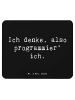 Mr. & Mrs. Panda Mauspad Spruch Denker Softwareentwickler mit Sp... in Schwarz