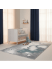 KADIMA DESIGN Kinderteppich Waschbar Bär TASNA Strapazierfähig OEKO-TEX Kinderzimmer in Blau