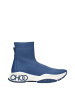 Jimmy Choo Blau Stoff Knöchel Stiefel