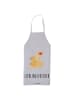 Mr. & Mrs. Panda Schürze Fuchs Mama mit Spruch in Grau Pastell