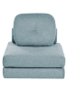 Beliani Schlafsofa OLDEN in Blau - (W) 81 x (H) 54 x (L) 91 cm