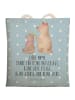 Mr. & Mrs. Panda Tote Bag Bär Kind mit Spruch in Blau Pastell