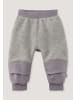Hessnatur Hessnatur Wollfleece Hose mit Softshell aus Bio-Merinowolle in hellgrau