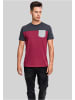 Urban Classics T-Shirt in burgundy/cha/gry