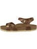 Birkenstock Sandale Kumba Geöltes Nubukleder Schmal in braun