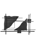 Beliani Wandobjekt PORTMARNOCK Bunt/Schwarz/Weiß - (W) 78 x (H) 45 x (L) 4 cm Horizontal