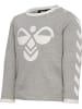 Hummel T-Shirt Hmlflipper Kinder in GREY MELANGE/WOODROSE