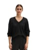 Marc O'Polo V-Neck-Pullover loose in Schwarz