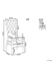 Beliani 2er-Set Bankettstuhl CLARION in Transparent