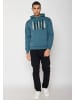 GreenBomb Hoodie Nature Wood Camp in Blauer Stein