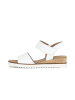 Gabor Plateau Sandalen in weiß