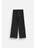 Coccodrillo Gerippte Leggings mit langem Bein in schwarz
