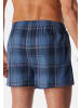 Schiesser Boxershorts Web in Grau / hellblau / rot