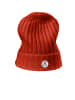 CASH-MERE.CH Bio Rib Mütze in Dunkelorange