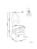 Beliani 2er-Set Esszimmerstuhl MIDWAY in Transparent