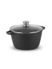 relaxdays Suppentopf in Schwarz - 6 Liter
