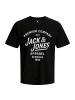 Jack and Jones T-Shirt Bluzane Short Sleeve Tee in Schwarz