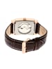 Heritor Frederick Lederarmbanduhr in Rose Gold/Black