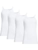 Con-ta Baumwolle, Feinripp Unterhemd 4er-Pack in weiß