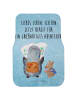Mr. & Mrs. Panda Automatte Pinguin & Maus Wanderer mit Spruch in Eisblau