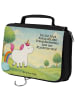 Mr. & Mrs. Panda Make-Up Tasche Einhorn Pupsen Design mit Spruch in Weiß