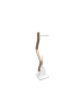 relaxdays WC Garnitur Weiß/ Natur - (B)18,5 x (H)75 x (T)18,5 cm