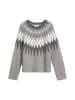 Marc O'Polo Jacquard-Pullover regular in Dark Brown