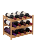 relaxdays Weinregal in Natur - (B)45 x (H)30 x (T)23,5 cm