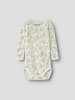 name it Woll-Body langarm NBFWANG WOOL NEEDLE in snow white flowers