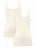 Hessnatur Spaghetti Top Fitted 2er-Set in natur
