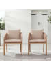 home24 Gartenstuhl Evoa 2er-Set in Beige