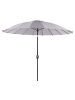 Beliani Marktschirm BAIA in Grau/Schwarz - (W) 255 x (H) 235 x (L) 255 cm
