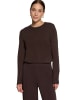 Zero  Feinstrickpullover mit Stehkragen in Chocolate Plum