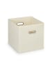 relaxdays 4 x Aufbewahrungsbox in Beige - (B)30 x (H)30 x (T)30 cm