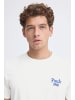 CASUAL FRIDAY Rundhals T-Shirt Spruchmuster Kurzarm Normallänge in Blau