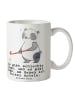 Mr. & Mrs. Panda Kaffeetasse Panda Hockey spielen mit Spruch in Weiß