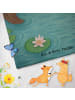 Mr. & Mrs. Panda Handtuch Otter Seerose Design mit Spruch in Weiß