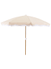 Beliani Marktschirm SESTRIERE in Beige/Weiß/Braun - (W) 232 x (H) 216 x (L) 232 cm