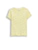Coccodrillo Geripptes T-Shirt mit kurzen Ärmeln in gelb