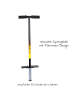small foot Pogo Stick Variabel mit gepolsterte und in silver